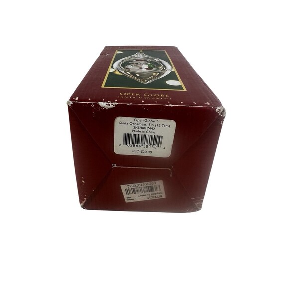 Lenox OPEN GLOBE Santa CHRISTMAS ORNAMENT Original Box - Picture 9 of 15